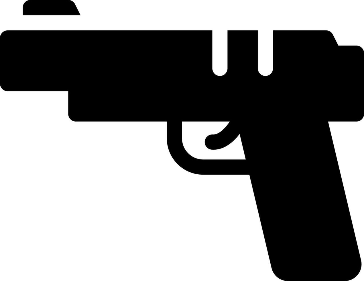 ilustración de vector de pistola en un fondo. símbolos de calidad premium. iconos vectoriales para concepto y diseño gráfico.