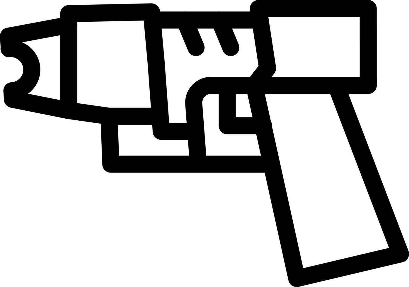 ilustración de vector de pistola en un fondo. símbolos de calidad premium. iconos vectoriales para concepto y diseño gráfico.