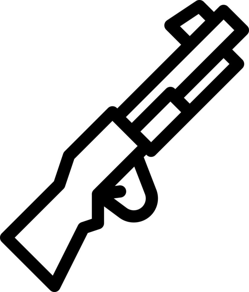 Ilustración de vector de rifle en un fondo. Símbolos de calidad premium. Iconos vectoriales para concepto y diseño gráfico.