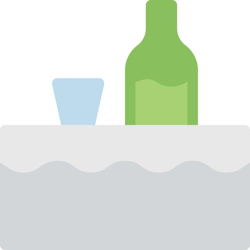 ilustración de vector de botella de vino en un fondo. símbolos de calidad premium. iconos vectoriales para concepto y diseño gráfico.