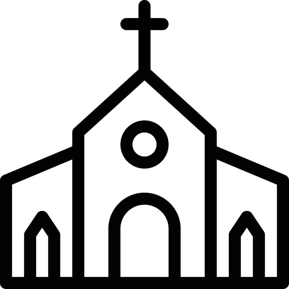 ilustración de vector de iglesia en un fondo. símbolos de calidad premium. iconos vectoriales para concepto y diseño gráfico.