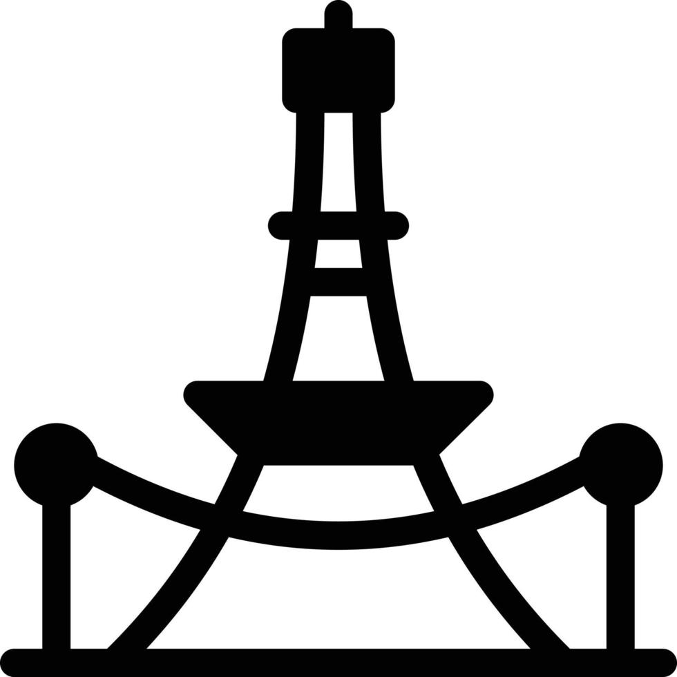 ilustración de vector de torre eiffel en un fondo. símbolos de calidad premium. iconos vectoriales para concepto y diseño gráfico.