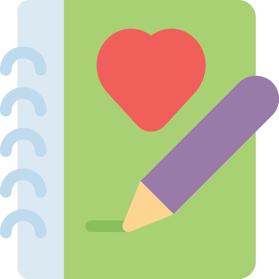 love diary vector illustration on a background.Premium quality symbols.vector icons for concept and graphic design.