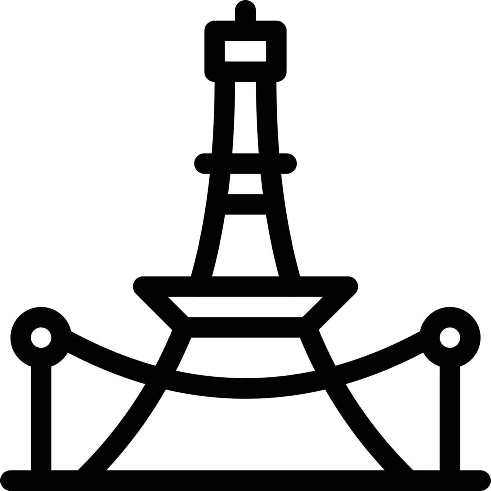 ilustración de vector de torre eiffel en un fondo. símbolos de calidad premium. iconos vectoriales para concepto y diseño gráfico.