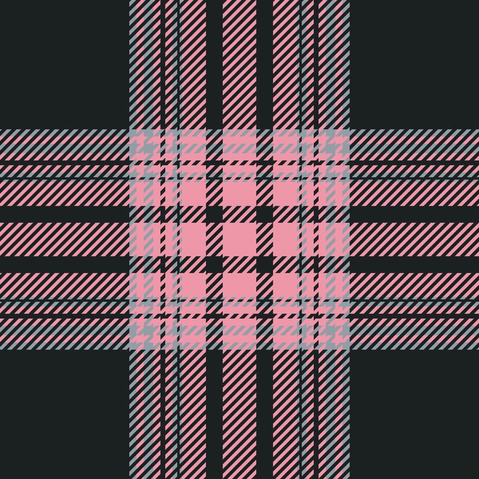 Plaid check pattern. Seamless fabric texture. Tartan textile print. vector