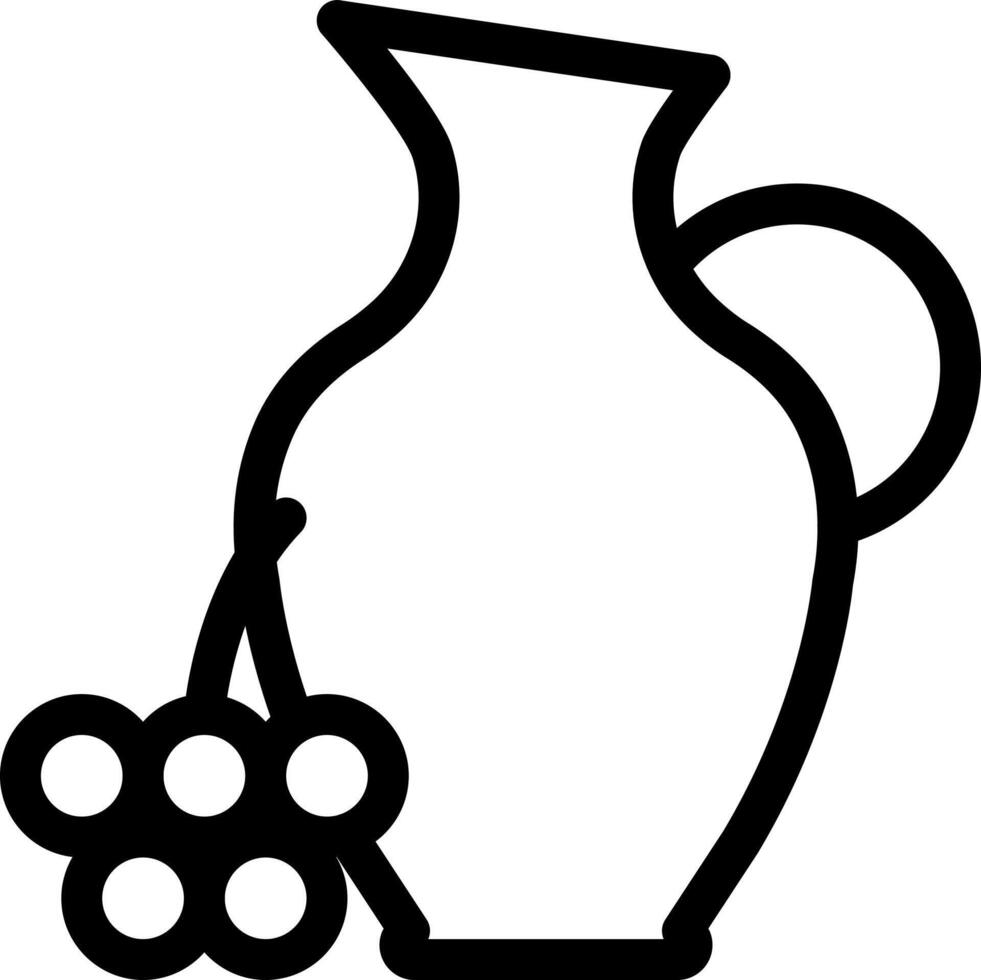 jug vector illustration on a background.Premium quality symbols.vector icons for concept and graphic design.