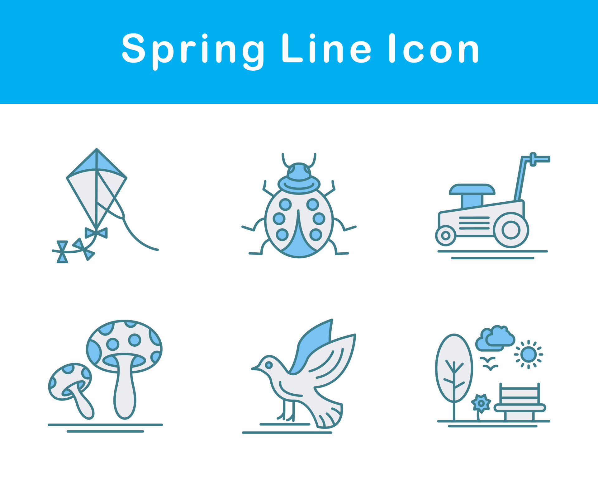 Spring Vector Icon Set 21467138 Vector Art at Vecteezy