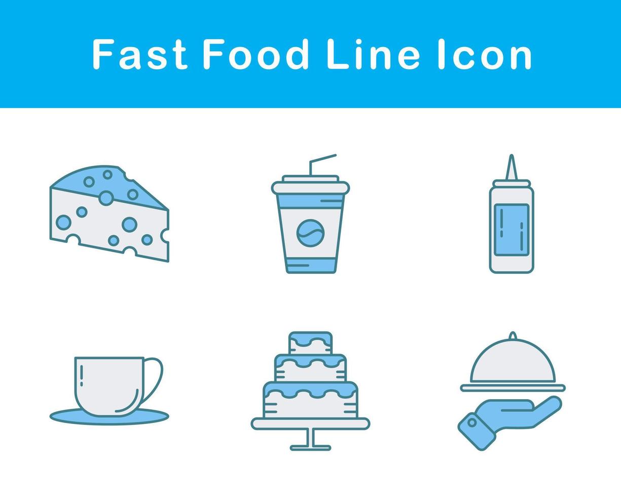 Fast Food Vector Icon Set