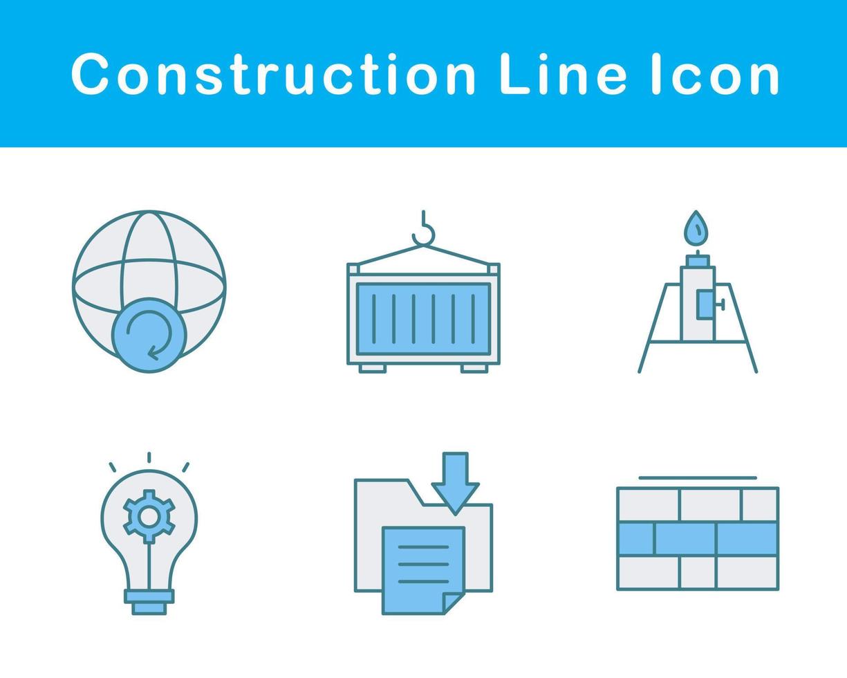 conjunto de iconos de vector de construcción