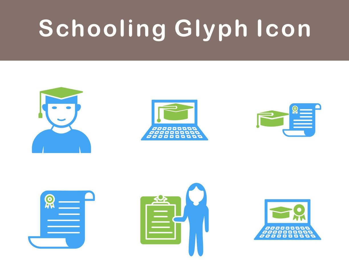 Schooling Vector Icon Set