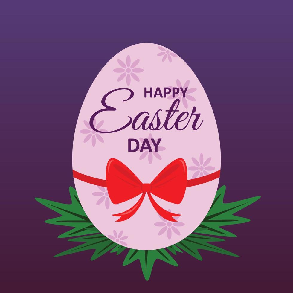 Happy Easter day premium vector illustration