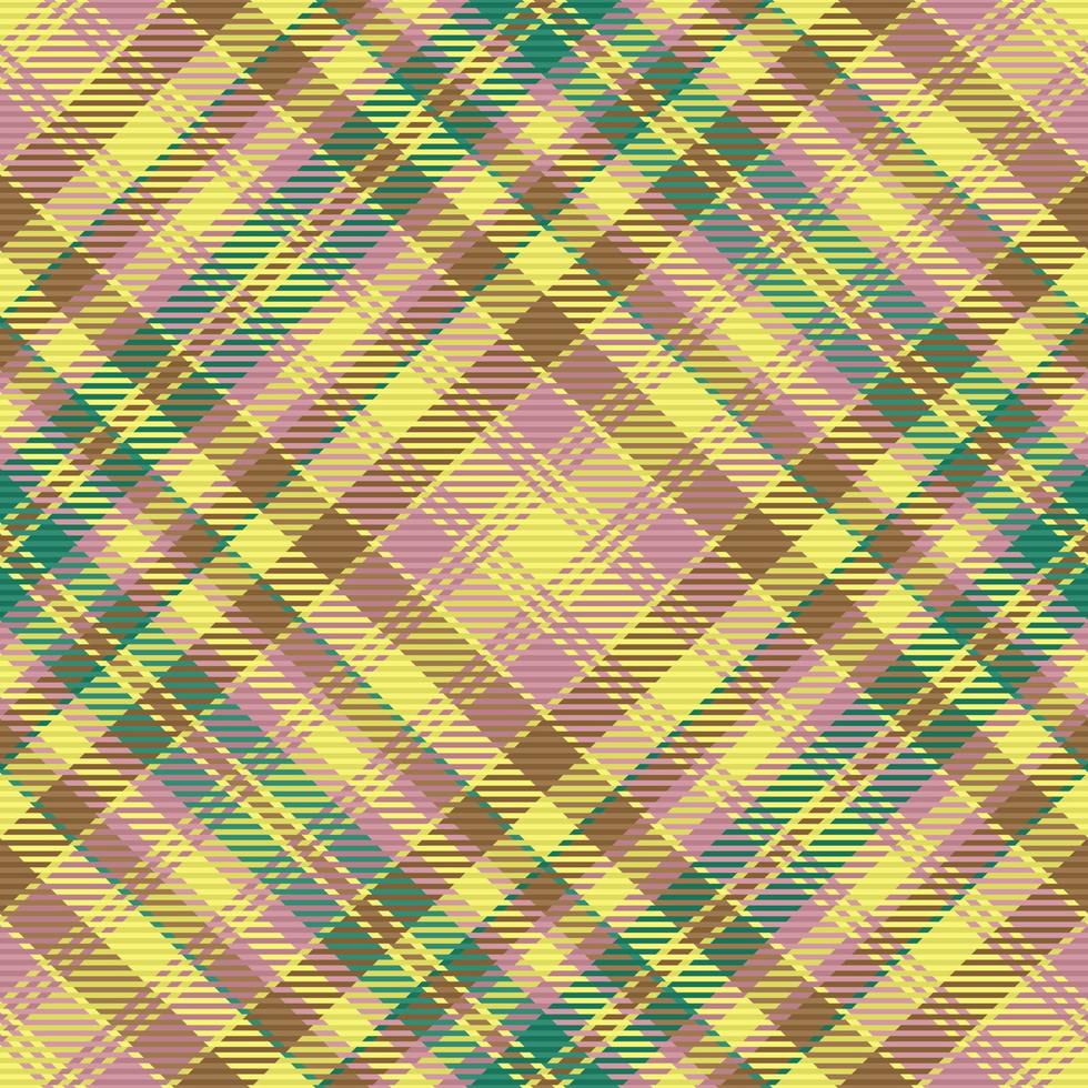 Textile check plaid. Background vector tartan. Fabric seamless pattern texture.