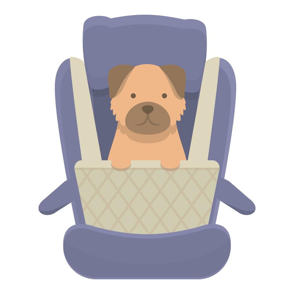 linda perrito viaje icono dibujos animados vector. mascota vehículo vector