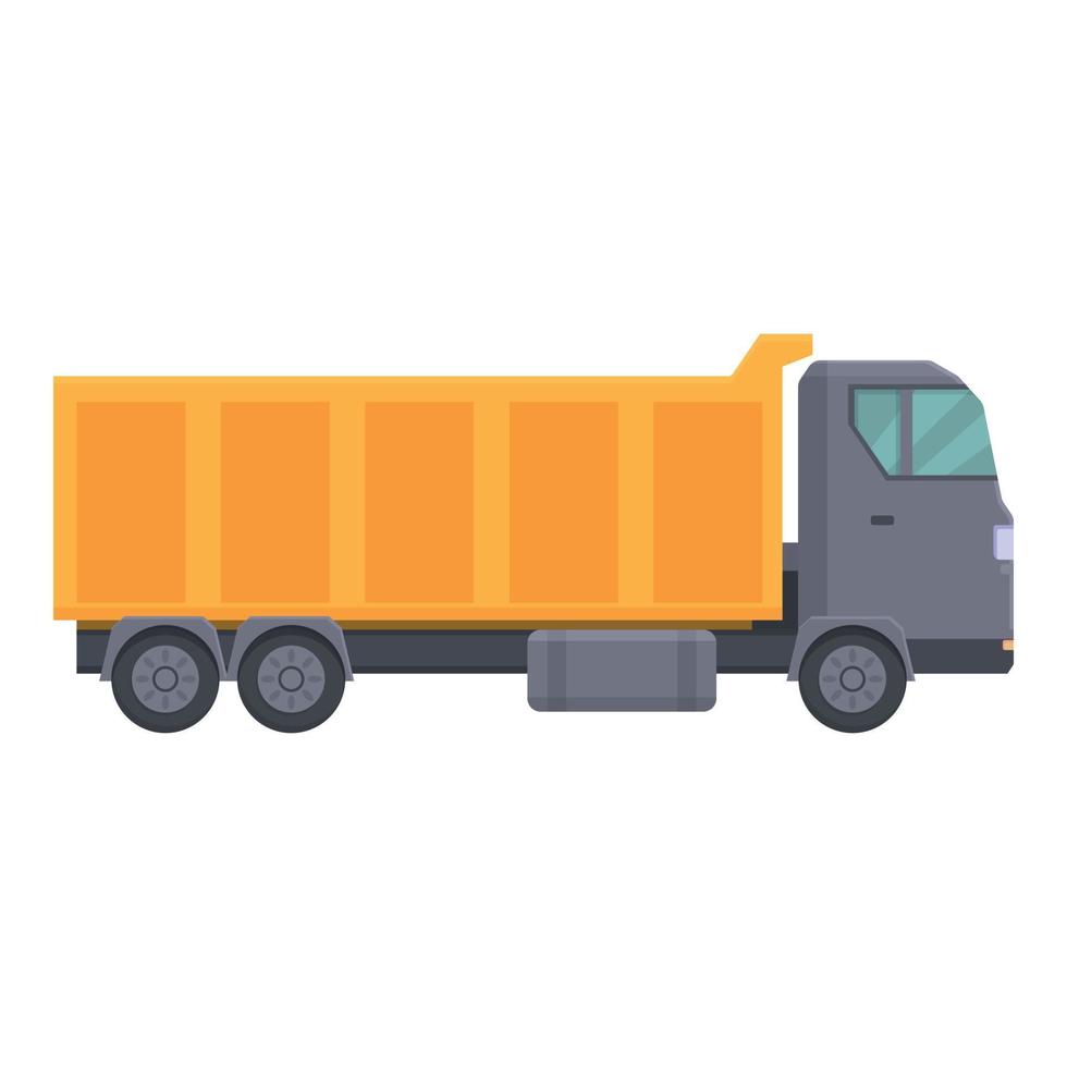 Lorry truck icon cartoon vector. Dumper truck vector
