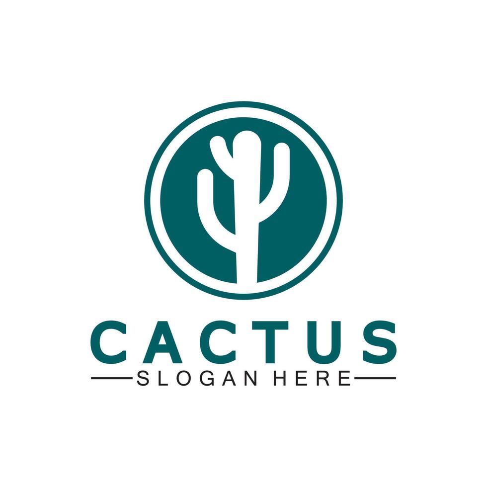 cactus logo modelo diseño vector, diseño concepto, creativo símbolo, icono vector