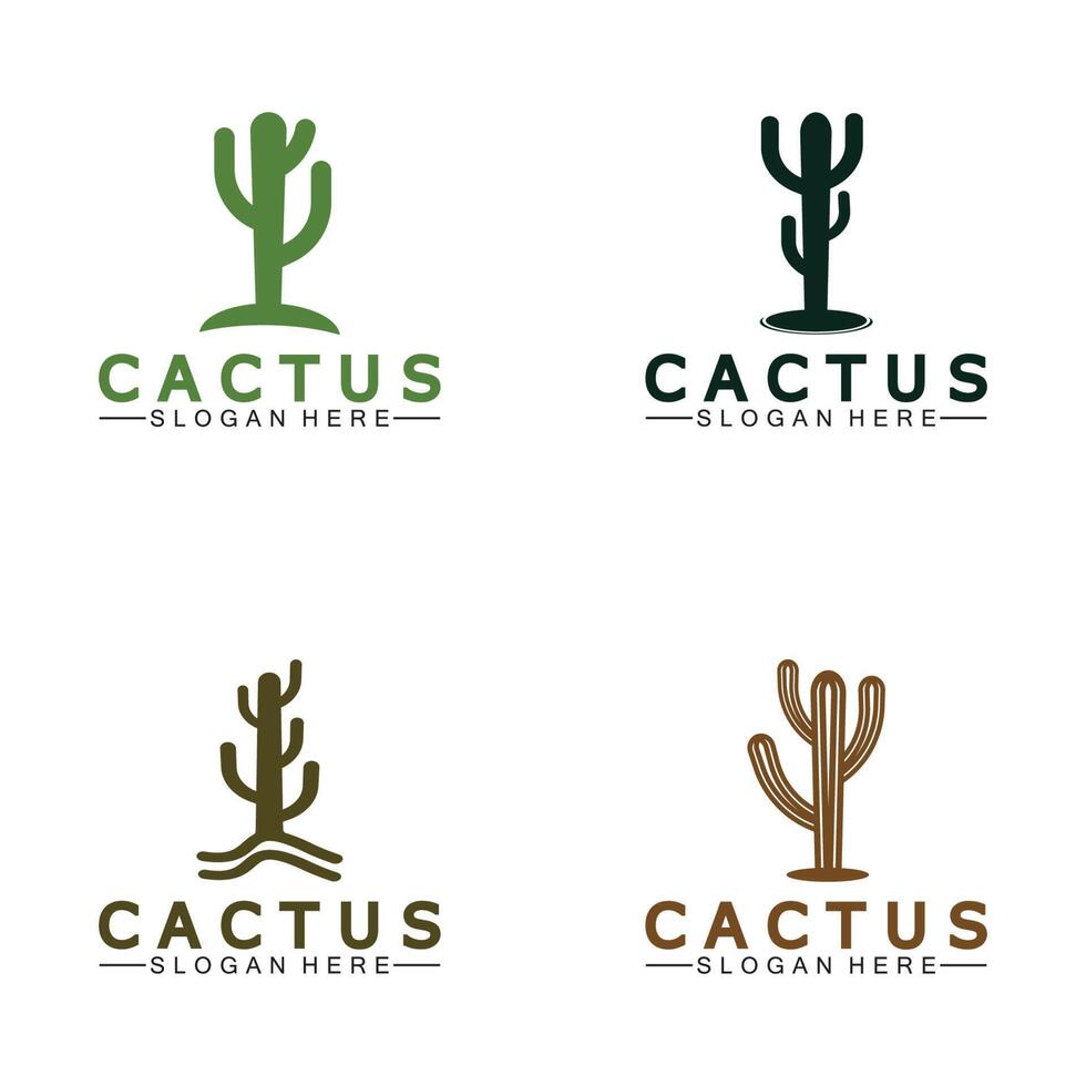 Cactus Logo Template Design Vector, Design Concept, Creative Symbol, Icon vector