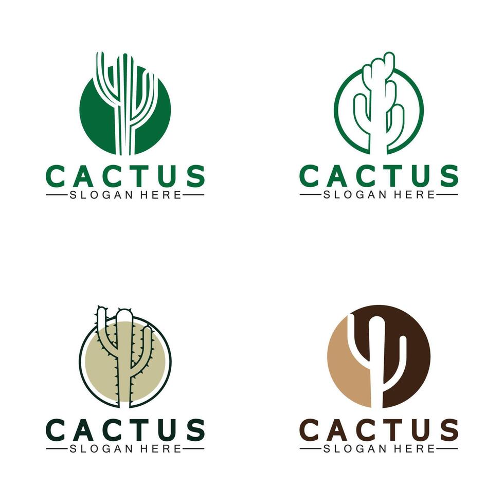 Cactus Logo Template Design Vector, Design Concept, Creative Symbol, Icon vector