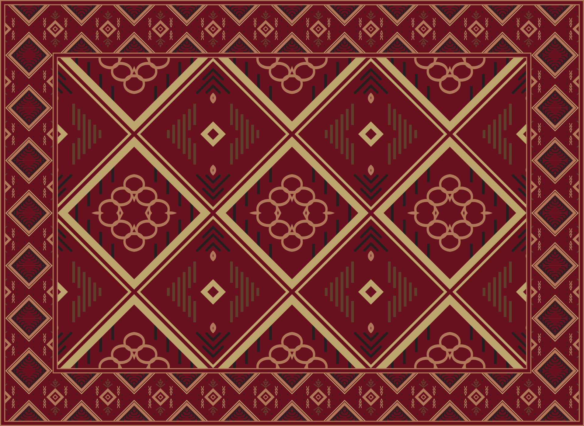 boho persian rug living room