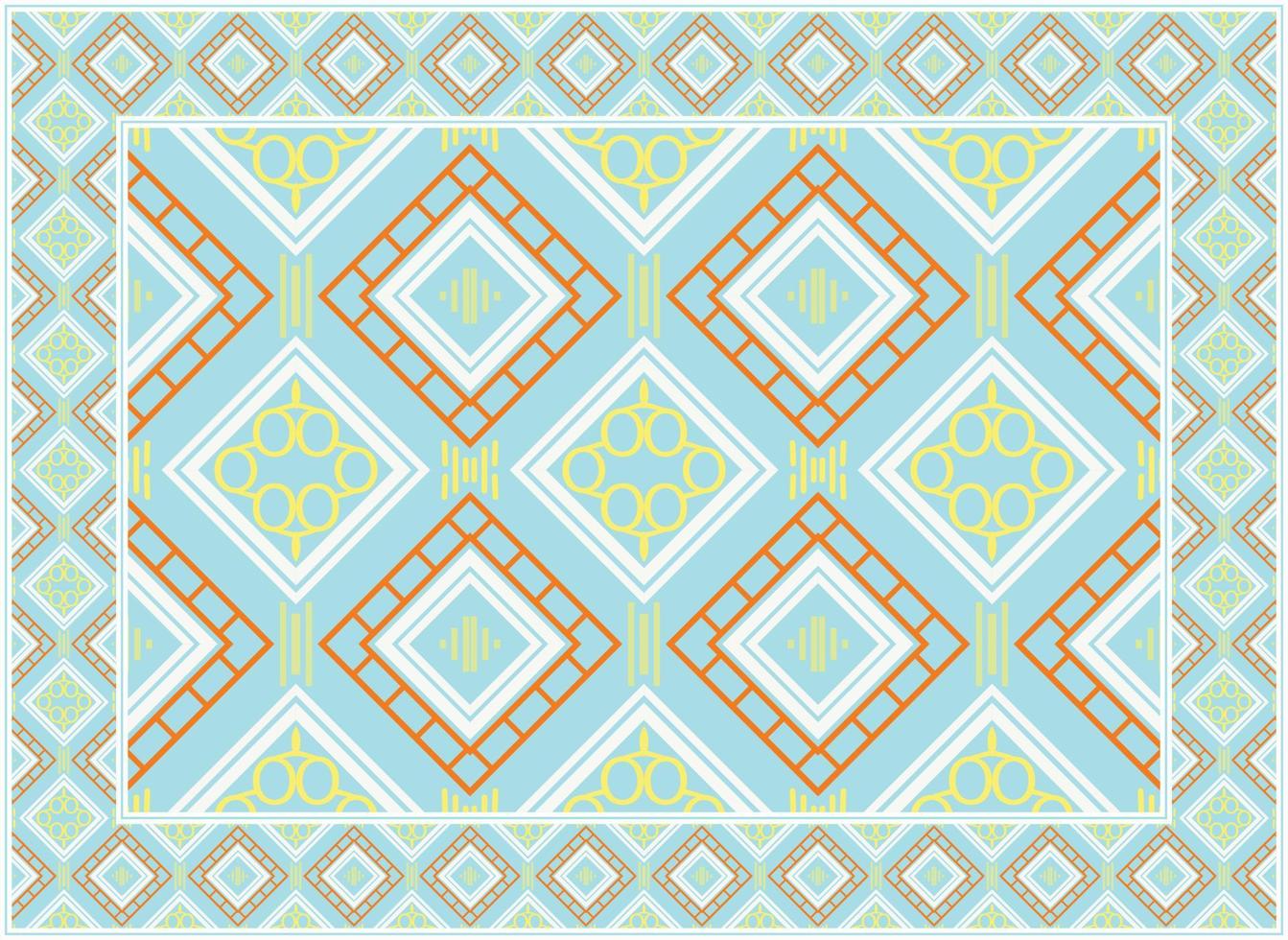 Modern Persian rug, Motif Ethnic seamless Pattern Scandinavian Persian rug modern African Ethnic Aztec style design for print fabric Carpets, towels, handkerchiefs, scarves rug, vector