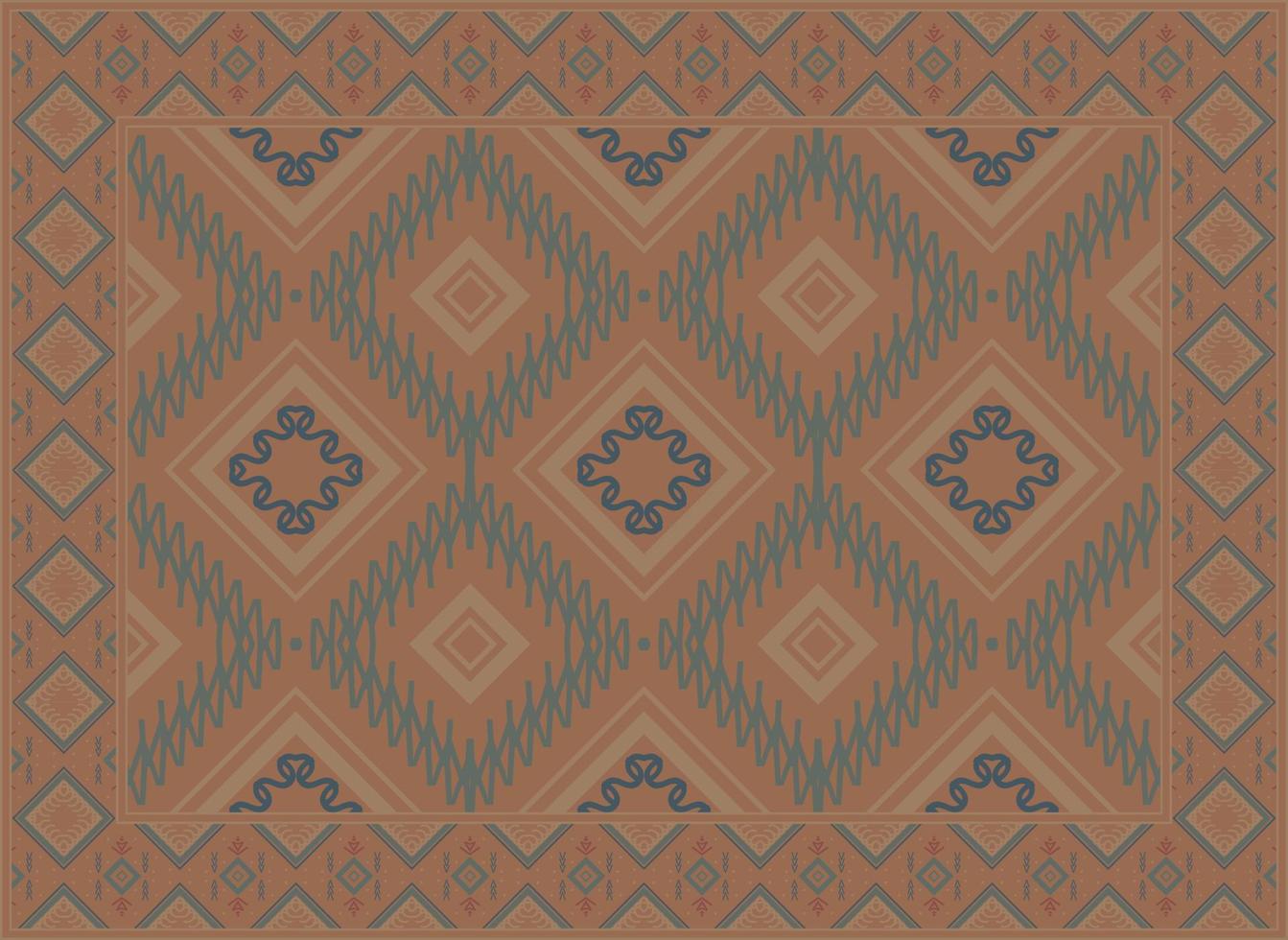 Modern Persian rug, African Motif Scandinavian Persian rug modern African Ethnic Aztec style design for print fabric Carpets, towels, handkerchiefs, scarves rug, vector