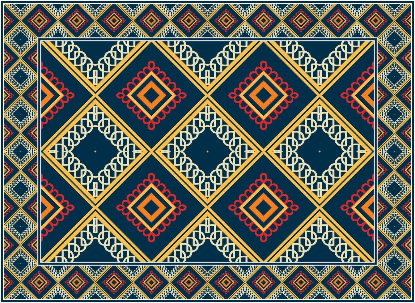Modern Persian carpet texture, Motif Ethnic seamless Pattern modern Persian rug, African Ethnic Aztec style design for print fabric Carpets, towels, handkerchiefs, scarves rug, vector