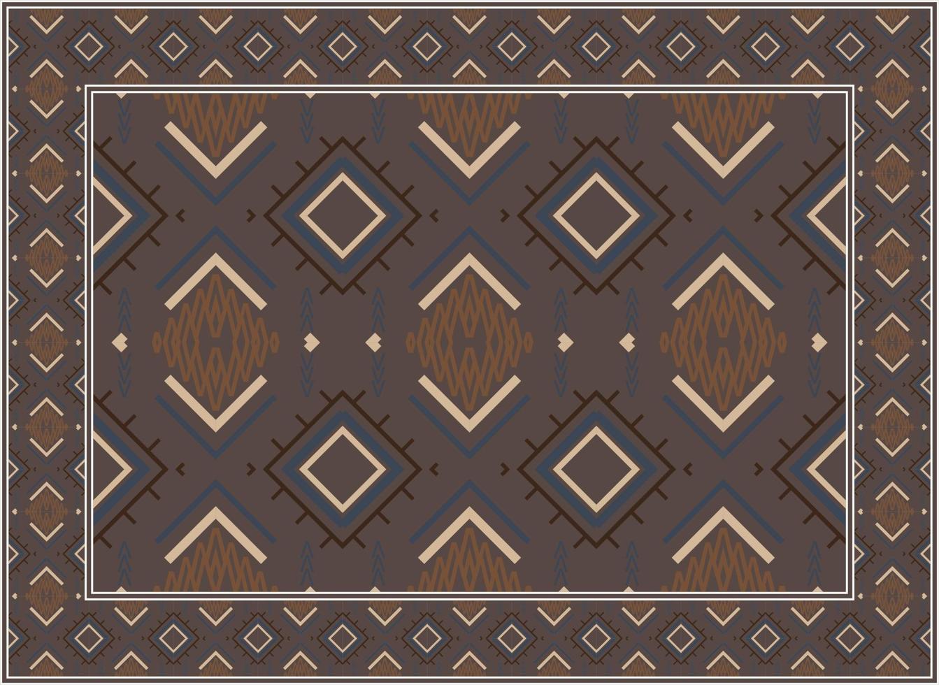 Antique Persian carpet, Motif Ethnic seamless Pattern modern Persian rug, African Ethnic Aztec style design for print fabric Carpets, towels, handkerchiefs, scarves rug, vector