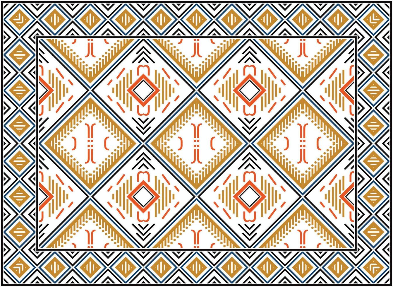 Modern oriental rugs, Scandinavian Persian rug modern African Ethnic Aztec style design for print fabric Carpets, towels, handkerchiefs, scarves rug, vector