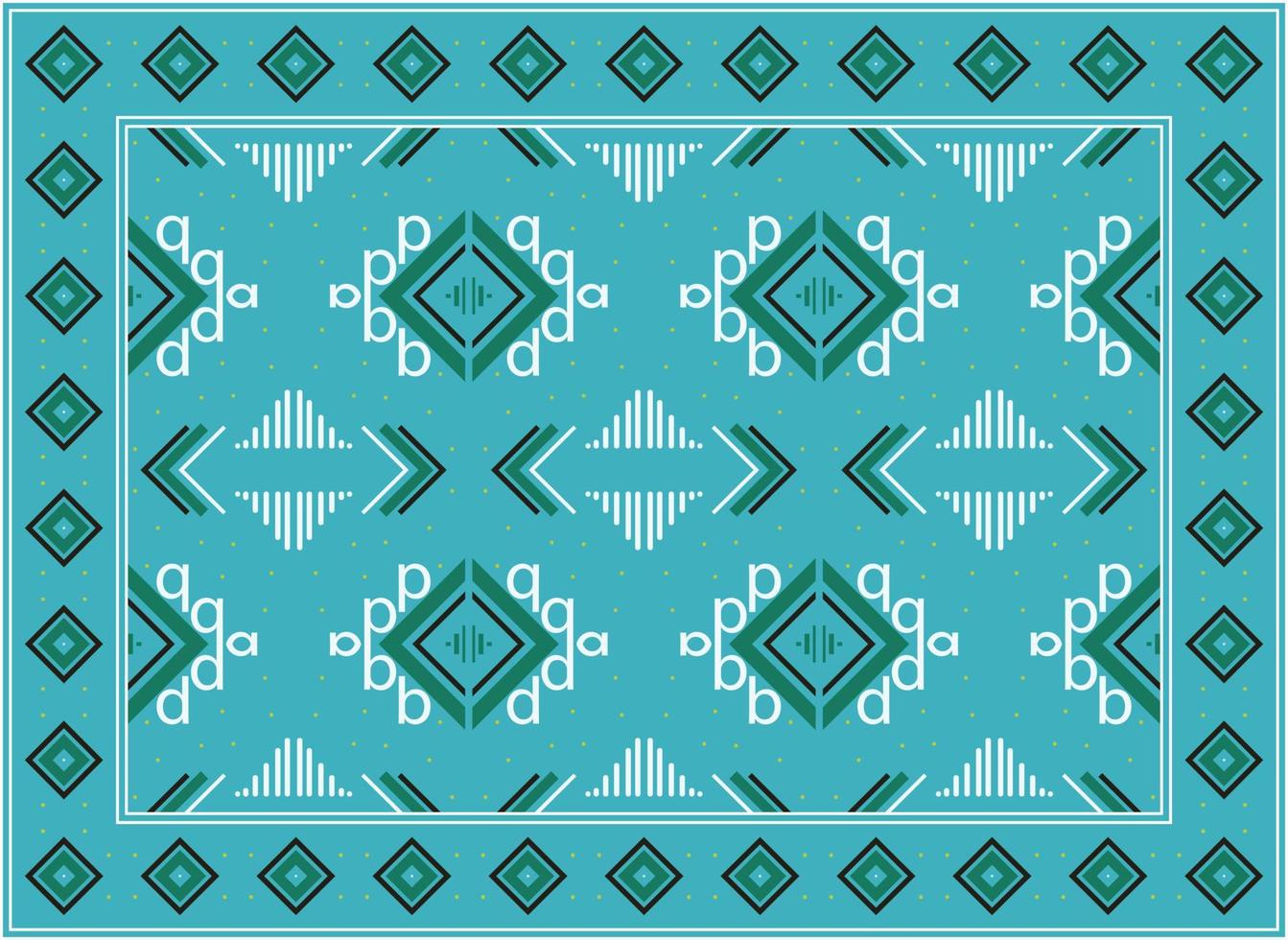 Modern Persian carpet texture, African Motif modern Persian rug, African Ethnic Aztec style design for print fabric Carpets, towels, handkerchiefs, scarves rug, vector