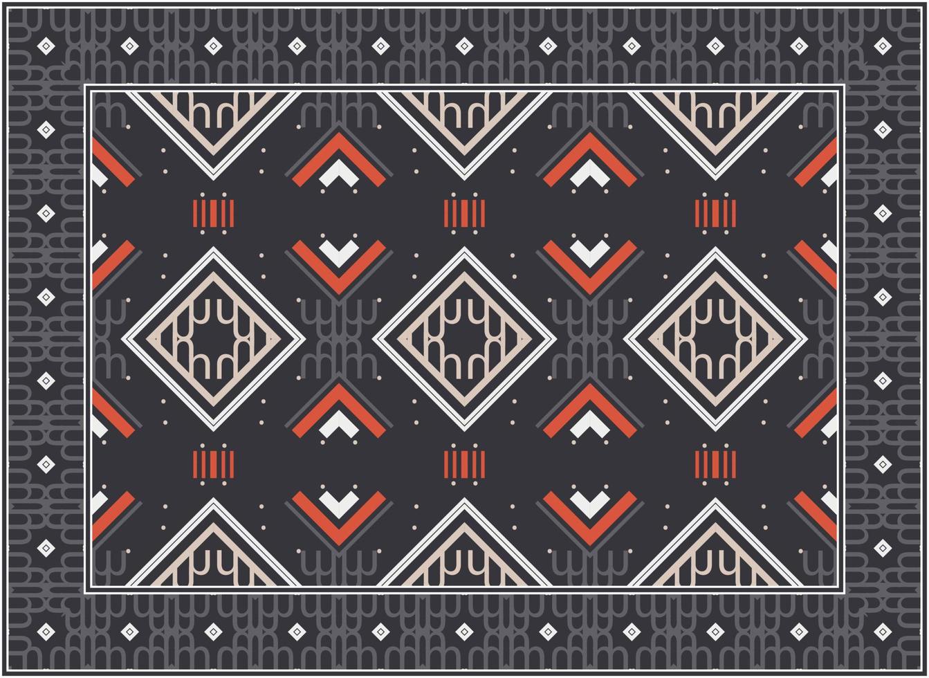 Modern oriental rugs, African Motif modern Persian rug, African Ethnic Aztec style design for print fabric Carpets, towels, handkerchiefs, scarves rug, vector