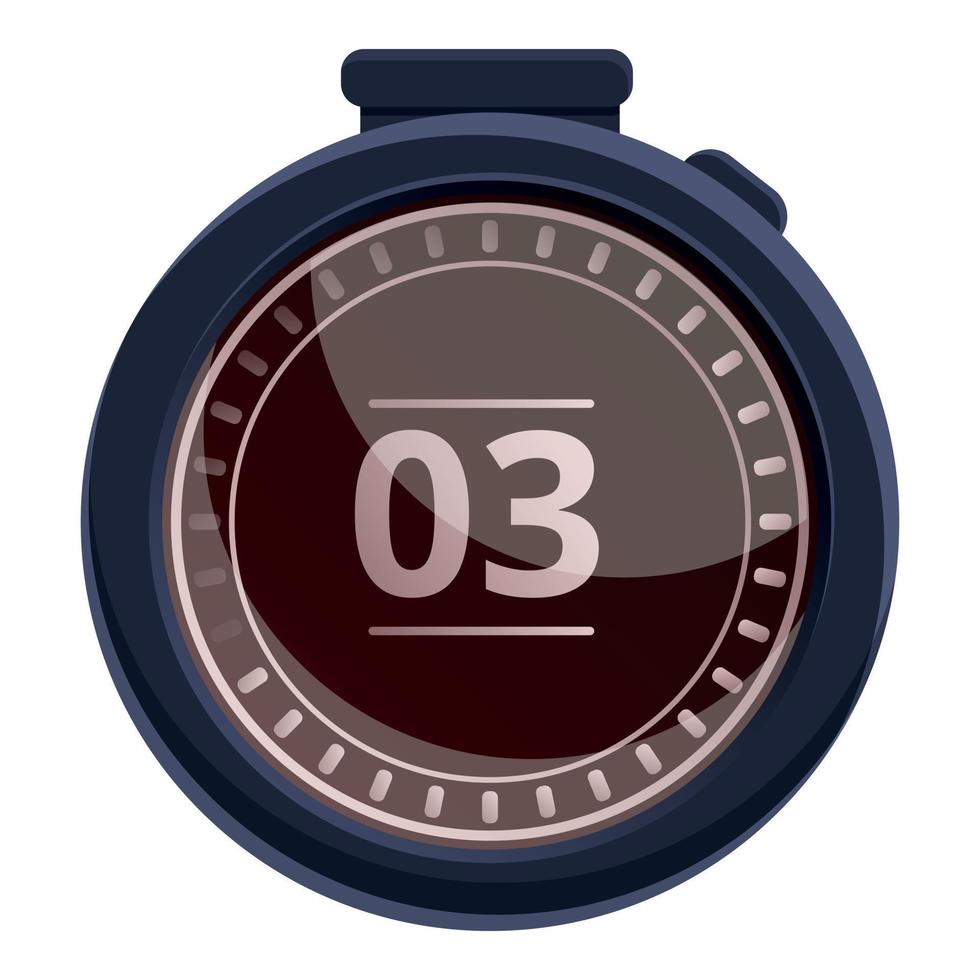 minuto cronógrafo icono dibujos animados vector. Temporizador reloj vector