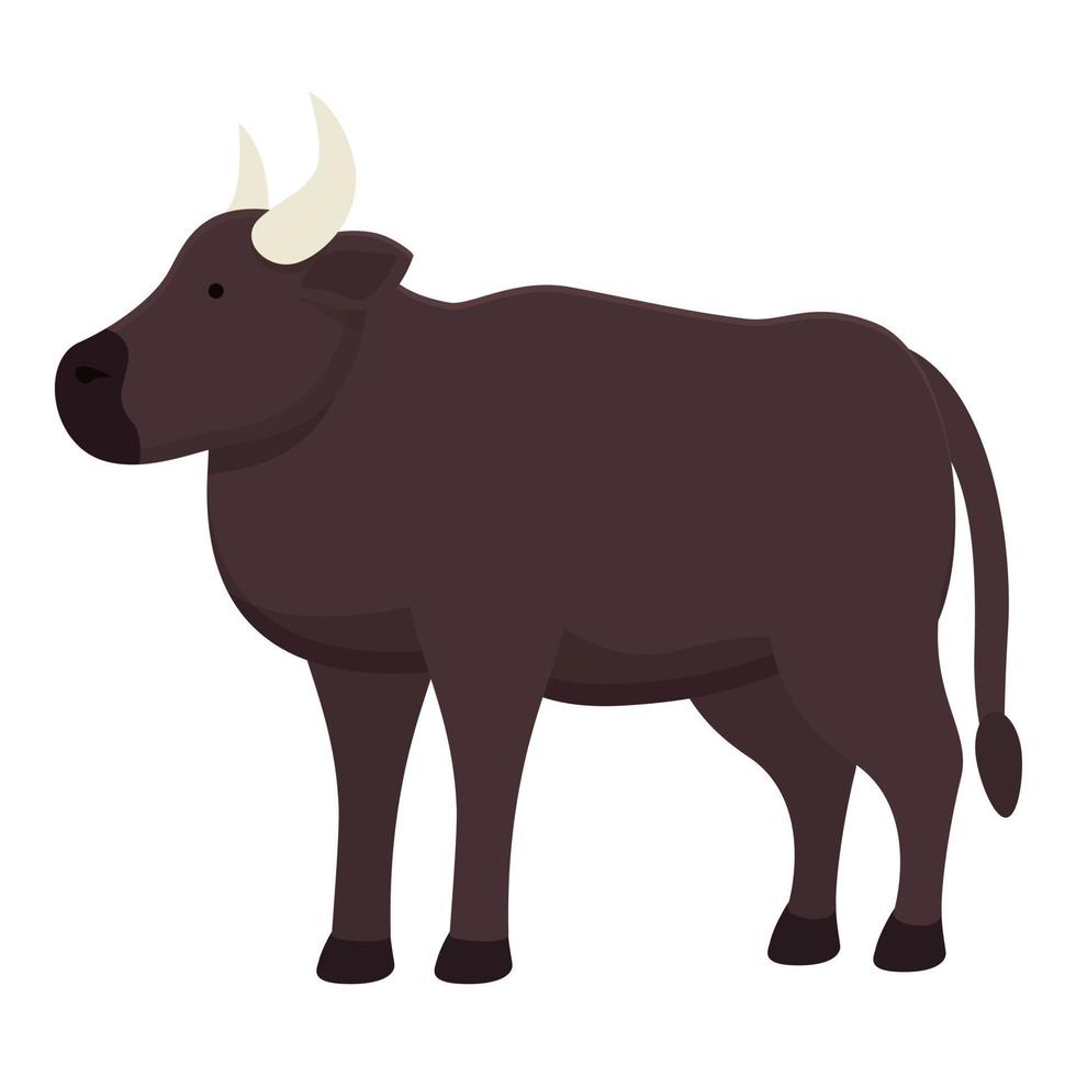toro icono dibujos animados vector. granja vacas vector