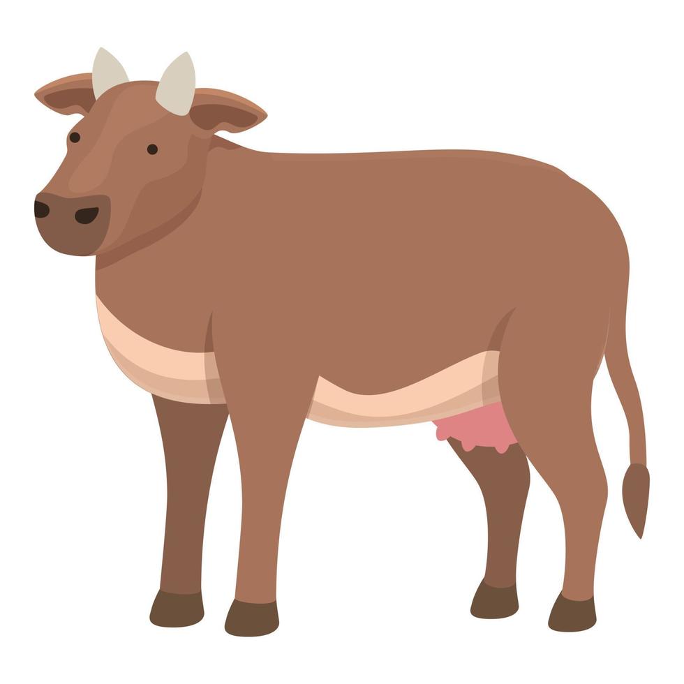 Milk cow icon cartoon vector. Dairy animal vector