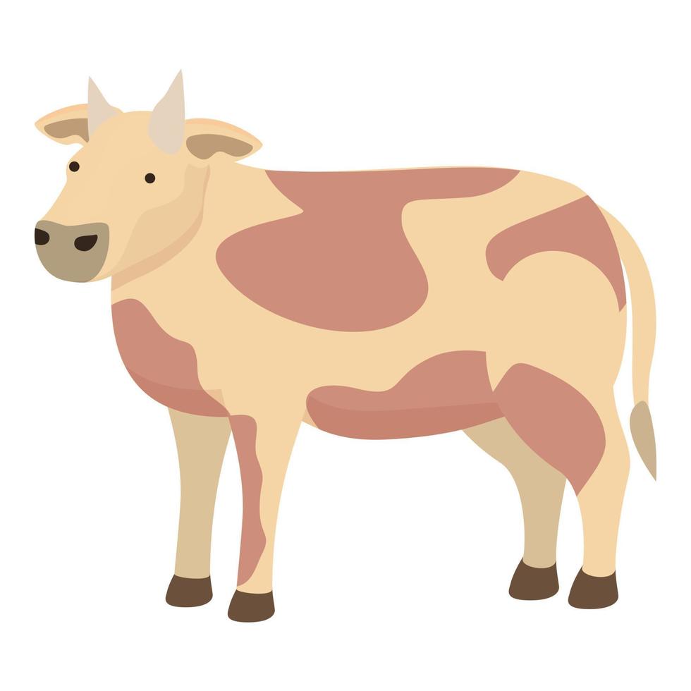 Cow icon cartoon vector. Farm cattle vector