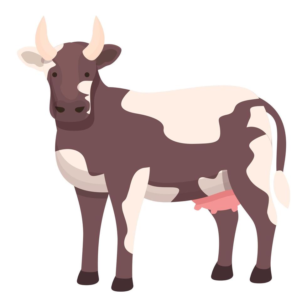 Veal cow icon cartoon vector. Cattle farm vector