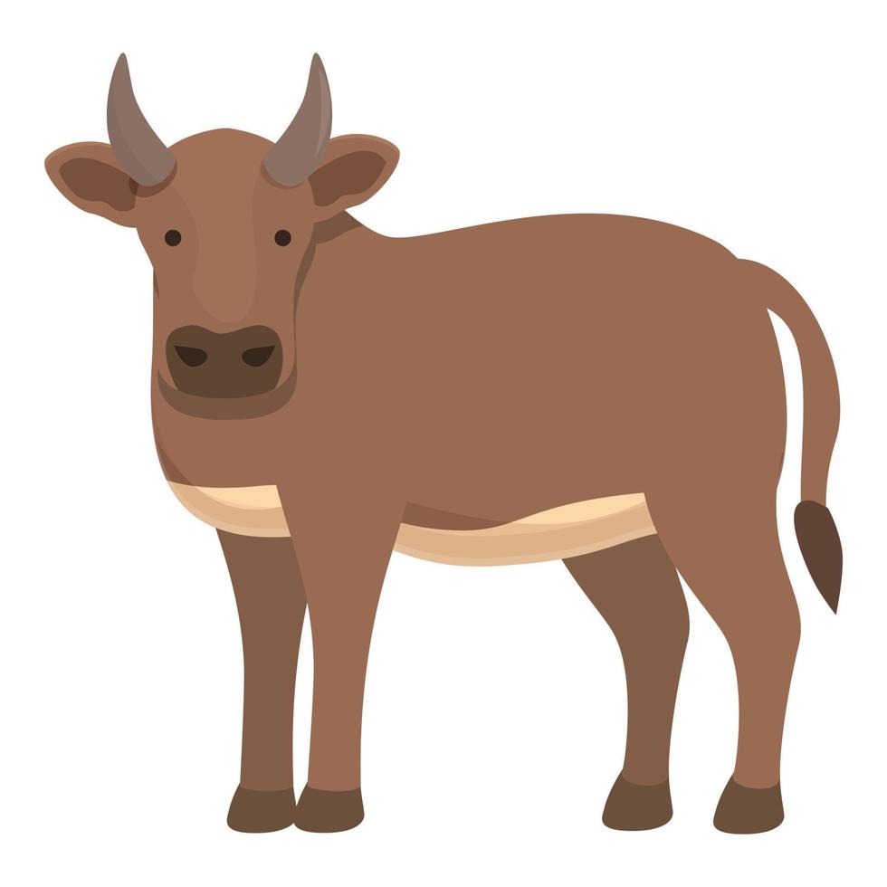 Female cow icon cartoon vector. Farm breed vector