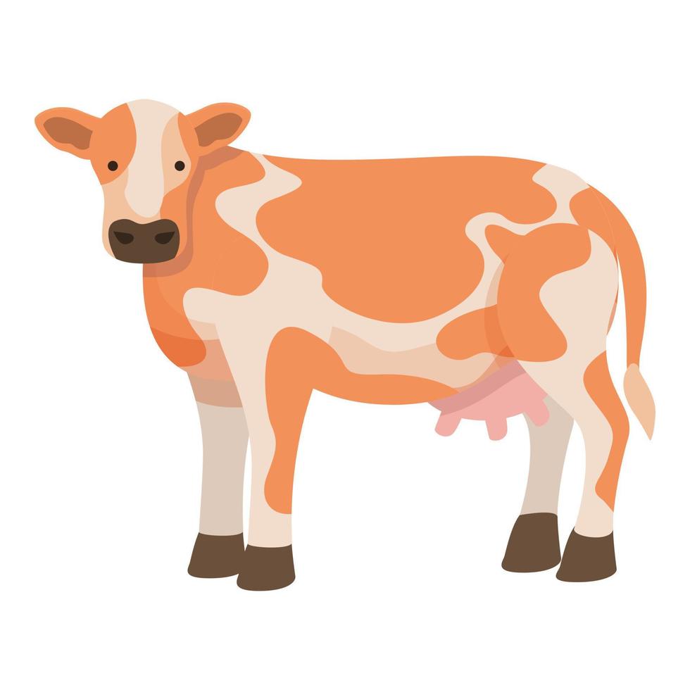 Guernsey cow icon cartoon vector. Farm breed vector