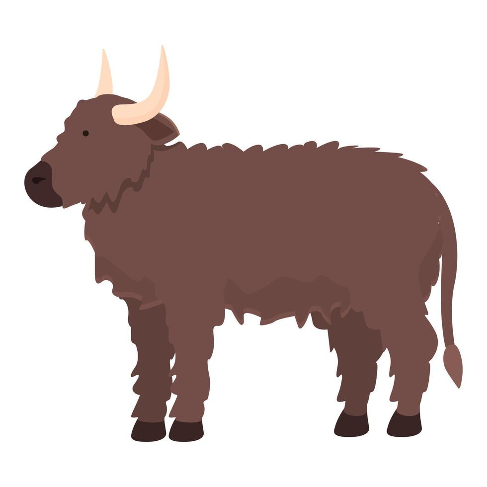 vaca animal icono dibujos animados vector. granja raza vector