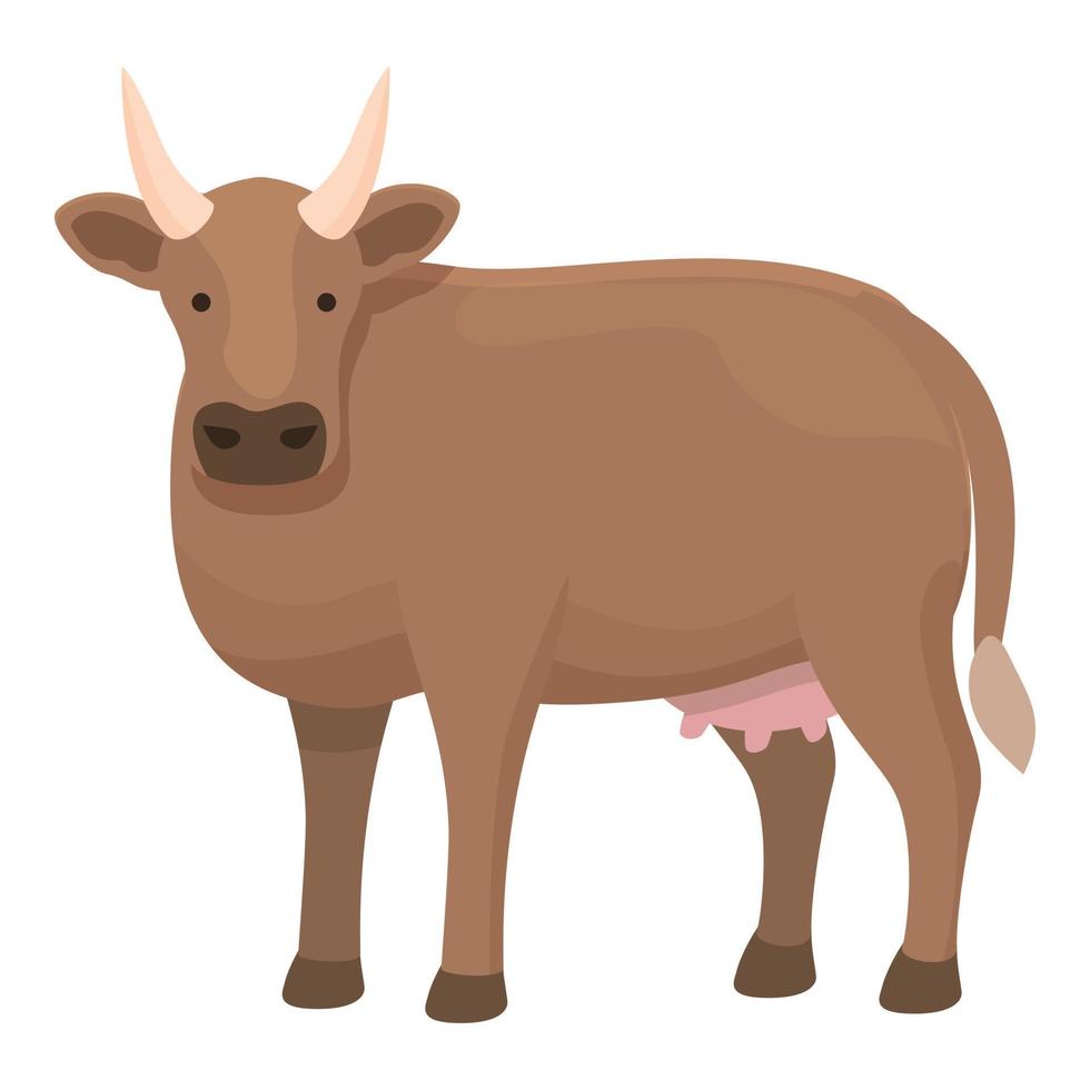 Dairy cow icon cartoon vector. Farm breed vector