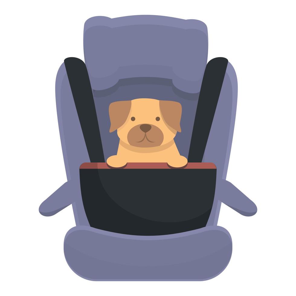 Drive animal icon cartoon vector. Dog travel vector