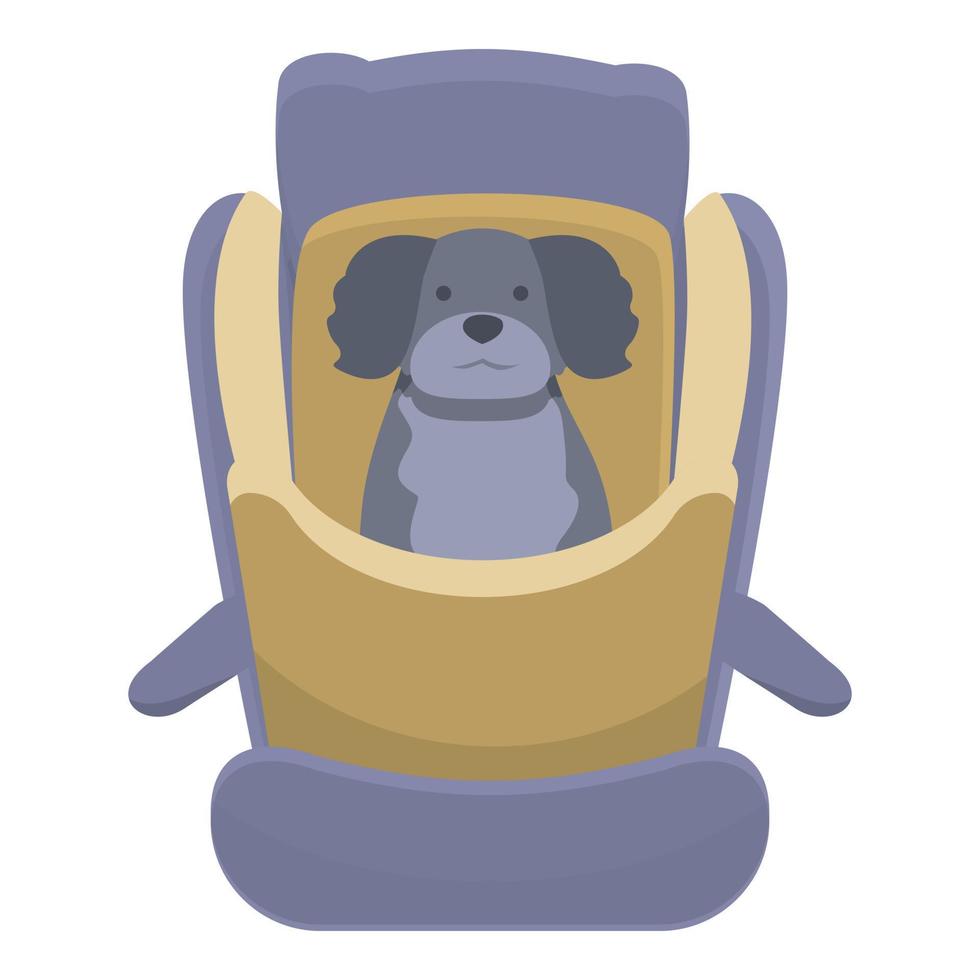 Puppy seat icon cartoon vector. Dog travel vector