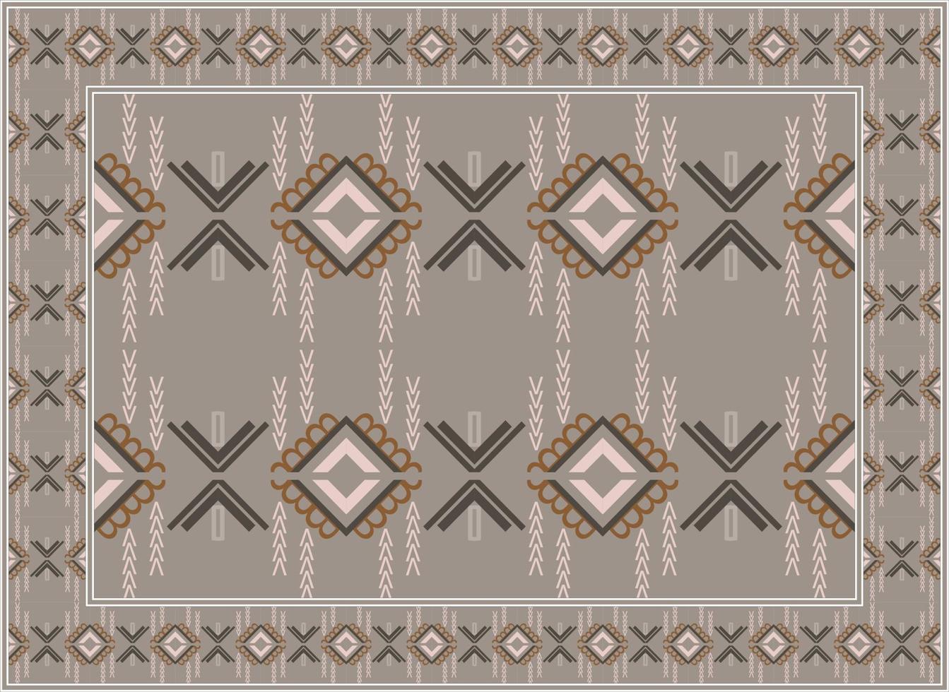 Modern Persian rug, African Ethnic seamless pattern Scandinavian Persian rug modern African Ethnic Aztec style design for print fabric Carpets, towels, handkerchiefs, scarves rug, vector