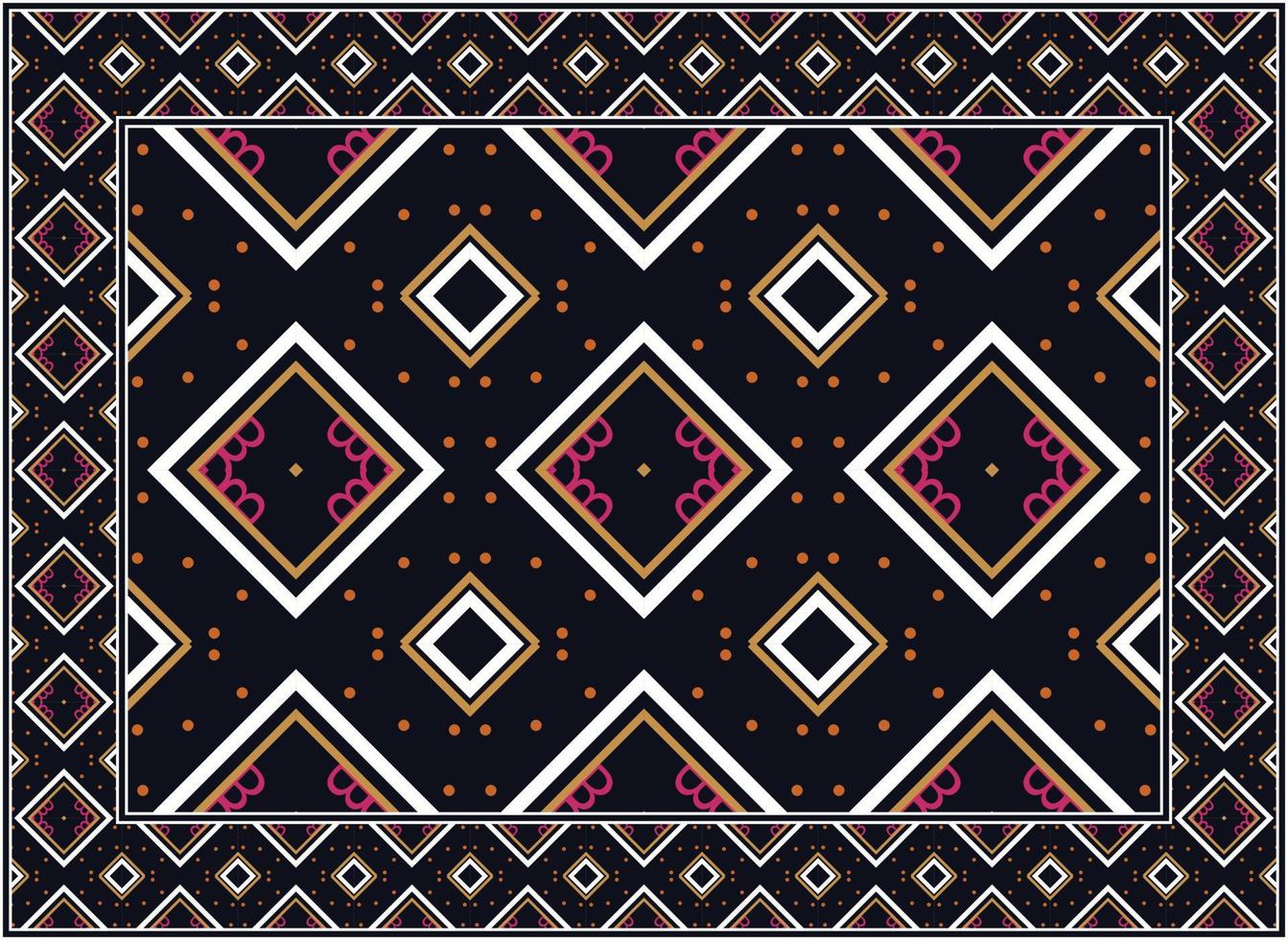 moderno persa alfombra, motivo étnico sin costura modelo escandinavo persa alfombra moderno africano étnico azteca estilo diseño para impresión tela alfombras, toallas, pañuelos, bufandas alfombra, vector