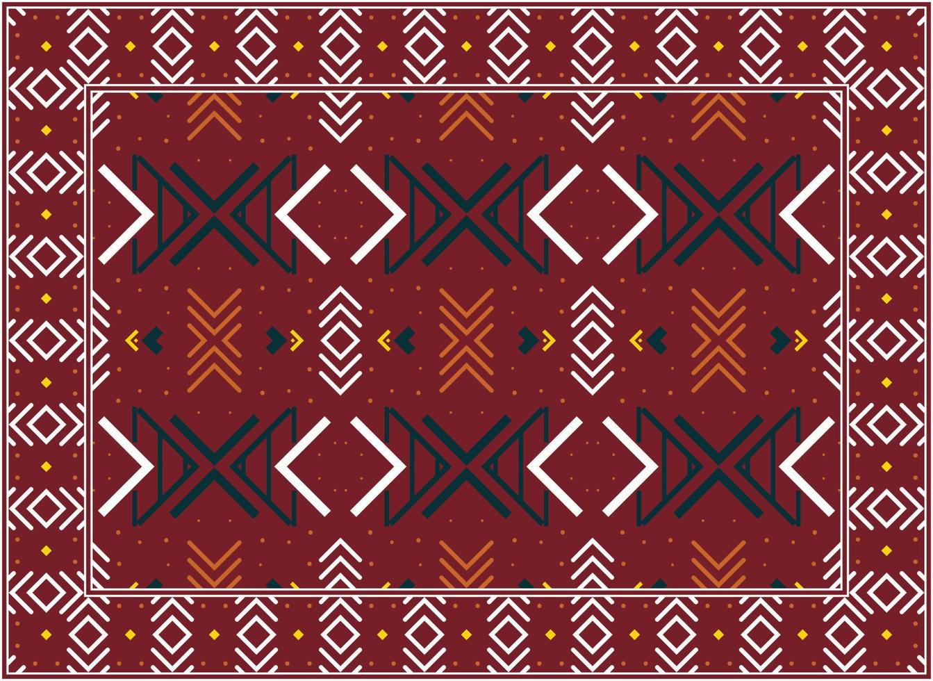 Modern Persian rug, African Ethnic seamless pattern modern Persian rug, African Ethnic Aztec style design for print fabric Carpets, towels, handkerchiefs, scarves rug, vector