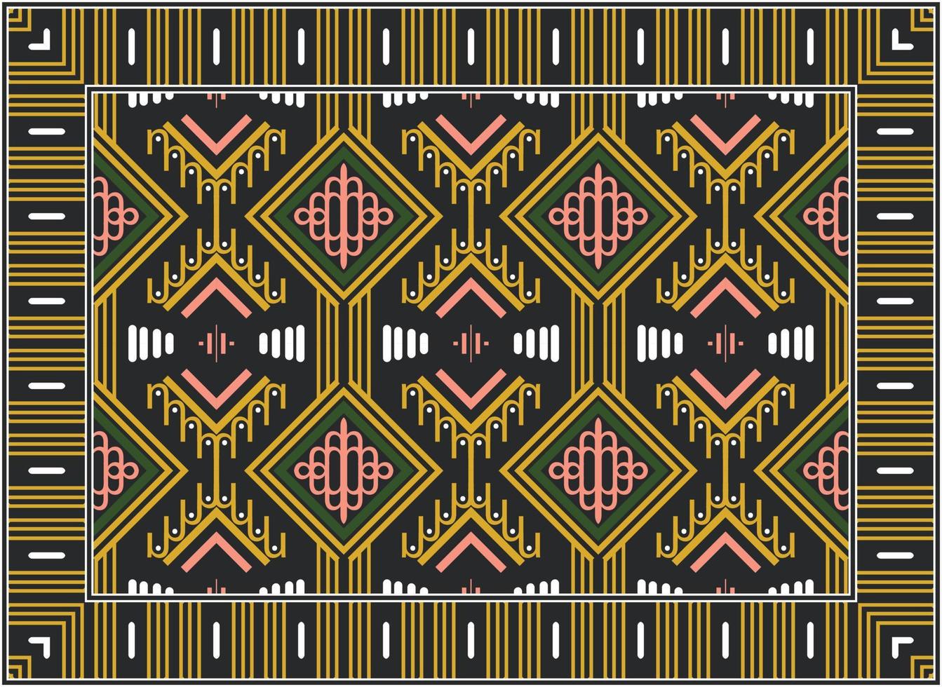 Modern Persian rug, Motif Ethnic seamless Pattern modern Persian rug, African Ethnic Aztec style design for print fabric Carpets, towels, handkerchiefs, scarves rug, vector