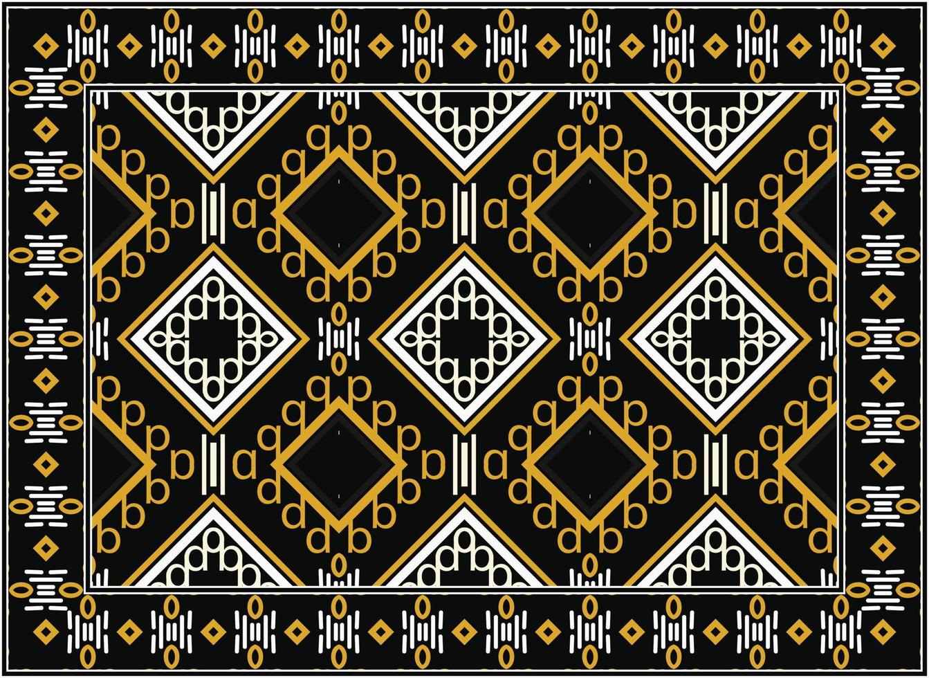 Antique Persian carpet, Motif Ethnic seamless Pattern Scandinavian Persian rug modern African Ethnic Aztec style design for print fabric Carpets, towels, handkerchiefs, scarves rug, vector