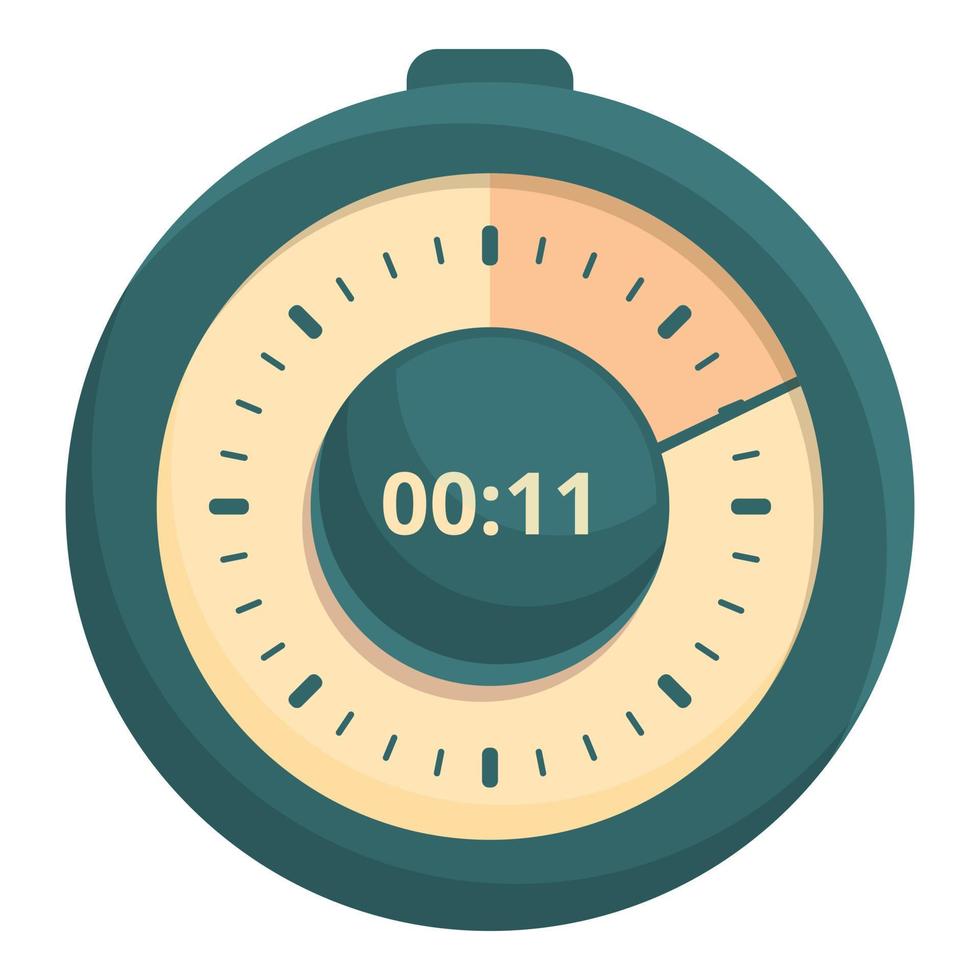 Hand stopwatch icon cartoon vector. Timer clock vector