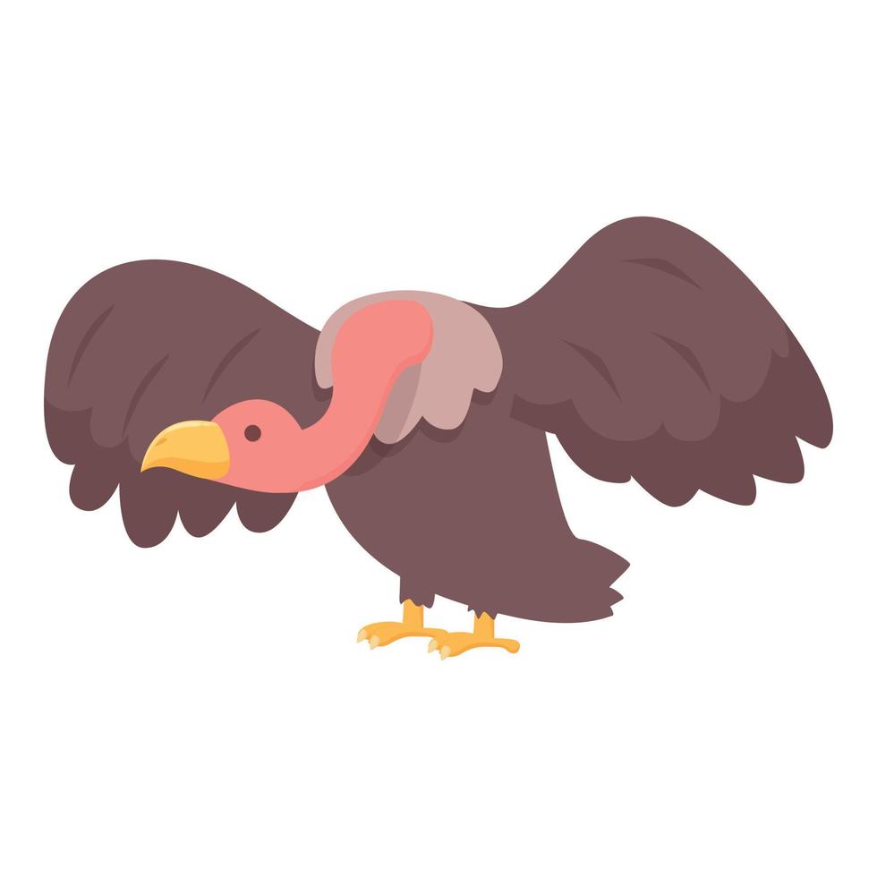 Nature vulture icon cartoon vector. Bird animal vector