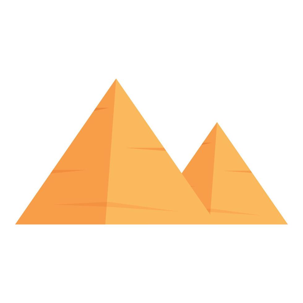 Africa pyramids icon cartoon vector. Bedouin desert vector