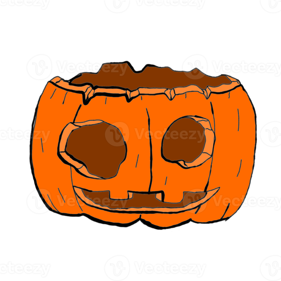 halloween pompoen hoofd png