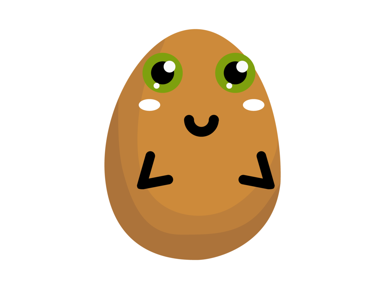 Cute Chicken Egg Cartoon Character png